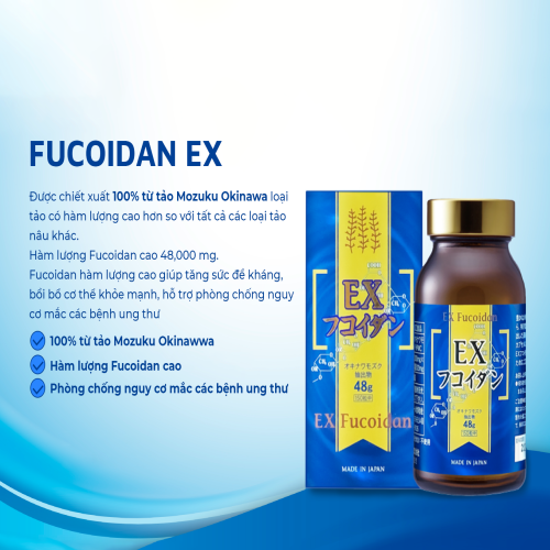 Viên uống bảo vệ sức khỏe Fucoidan EX 150 viên